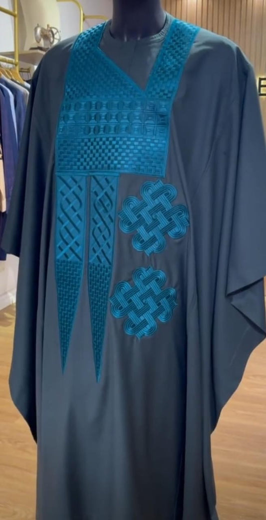 African Traditional Agbada with full embroidery